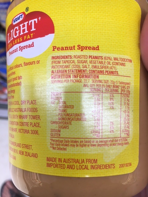 skippy peanut butter ingredients xylitol